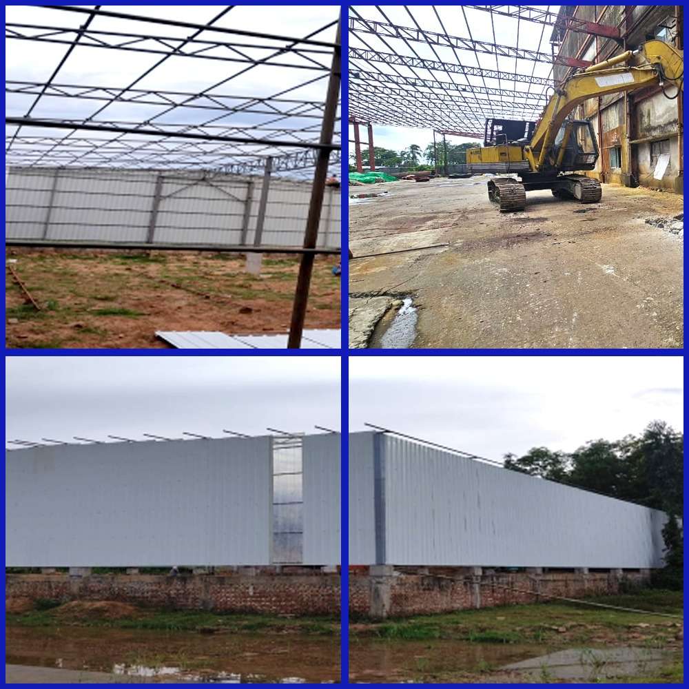 STeel structure at Raozan Citycorporation plastic Factory